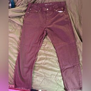Old Navy burgundy Jeans